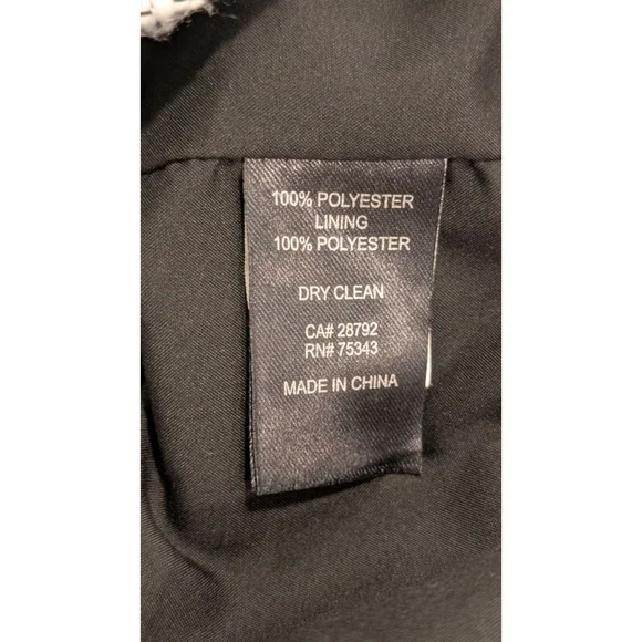 Women's Rachel Zoe Houndstooth Blazer M Black White - Picture 8 of 8